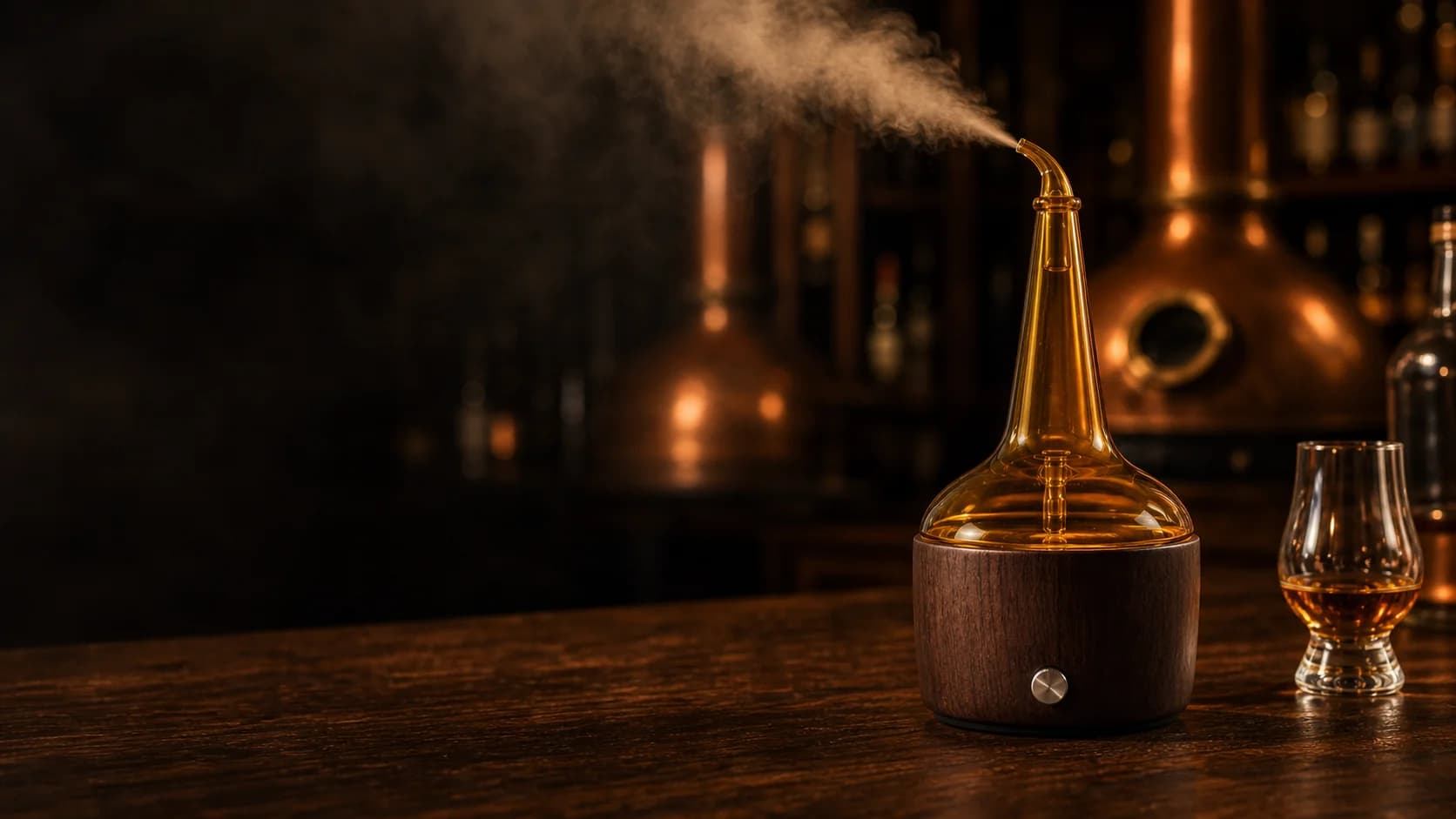 Morika Supply whiskey nosing diffuser with cold aroma mist