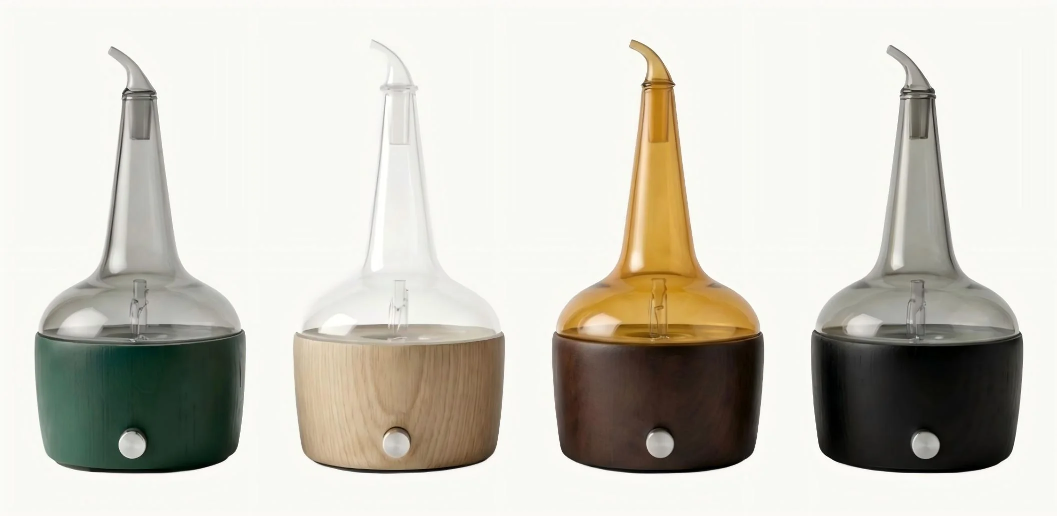 Pot still diffusers in various colours