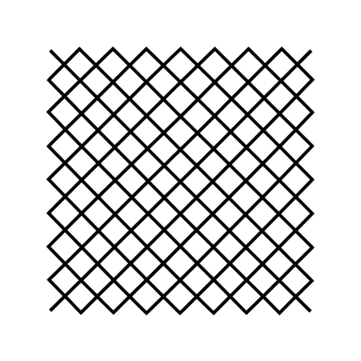 Ice Branding Stamp — diamond pattern Diamond lattice pattern for an ice branding stamp plate
