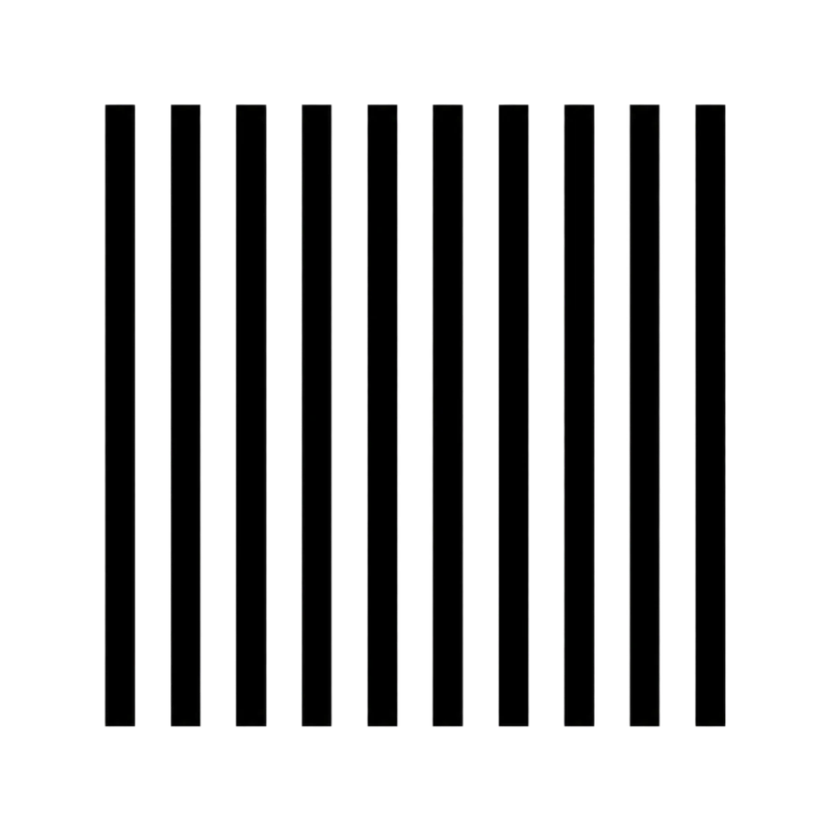 Ice Branding Stamp — stripe pattern Vertical stripe pattern for an ice branding stamp plate